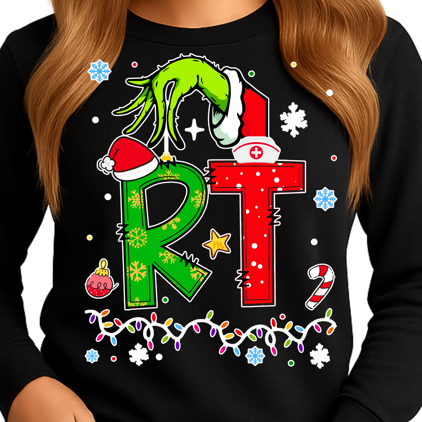 CHRISTMAS HEALTHCARE SPECIALTIES-LONG SLEEVE SHIRT-ADULT UNISEX