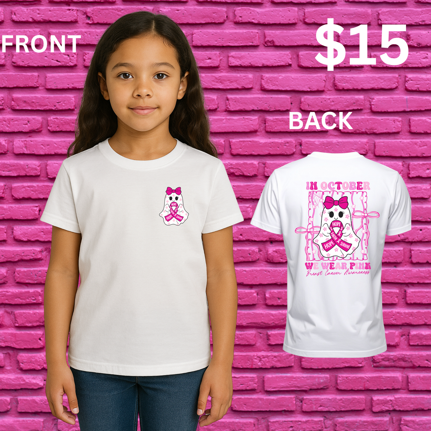 CANCER AWARENESS-PINK OUT-KIDS