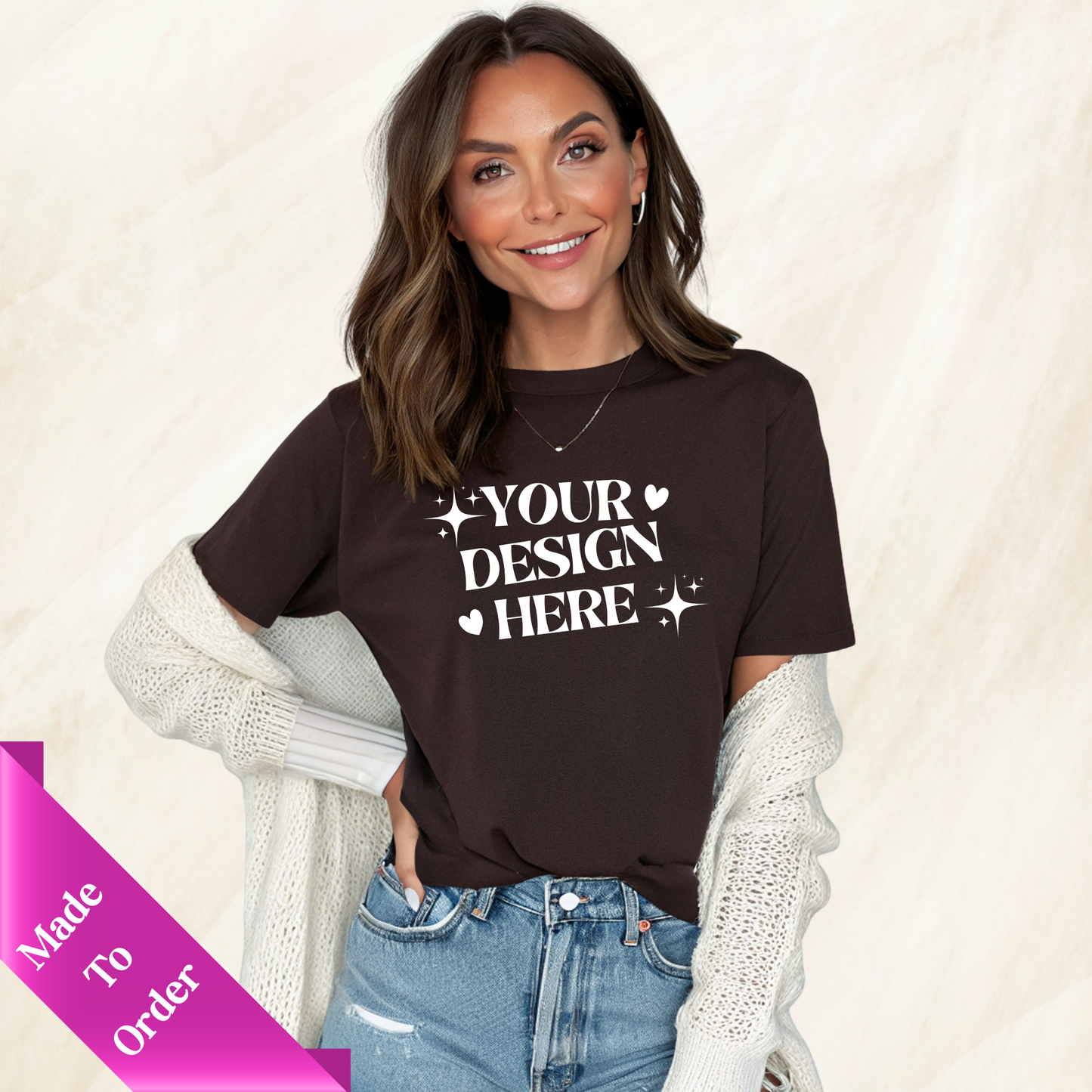 FRONT & BACK CUSTOM SHORT SLEEVE T-SHIRT -ADULT UNISEX