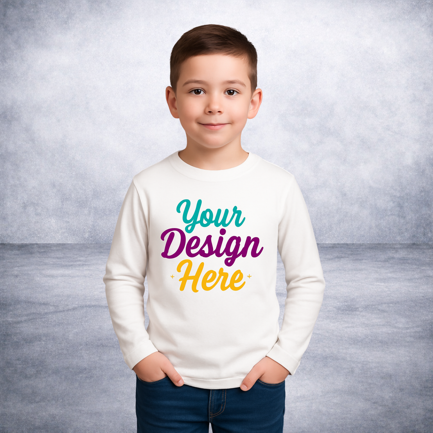 CUSTOM CHILDREN APPAREL-LONG SLEEVE SHIRTS-SWEATSHIRTS & HOODIES