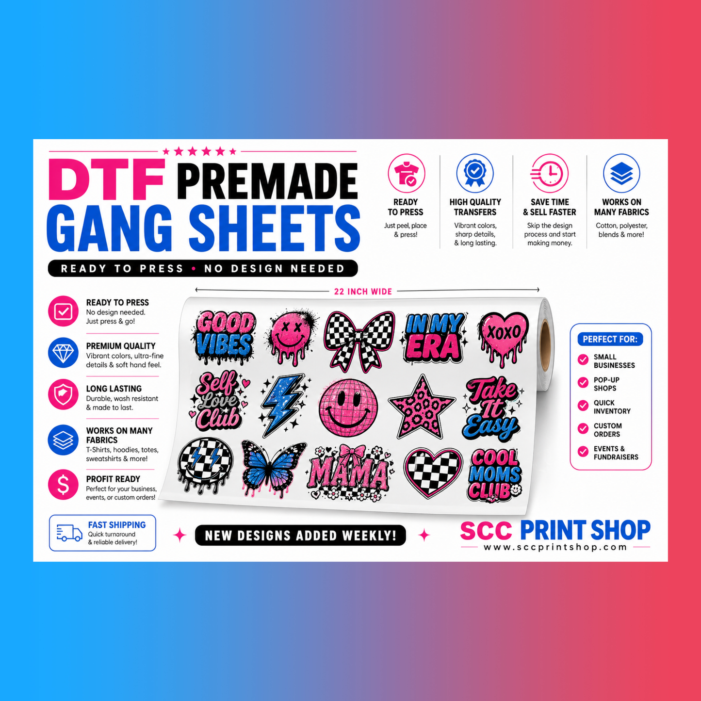 PREMADE GANG SHEETS