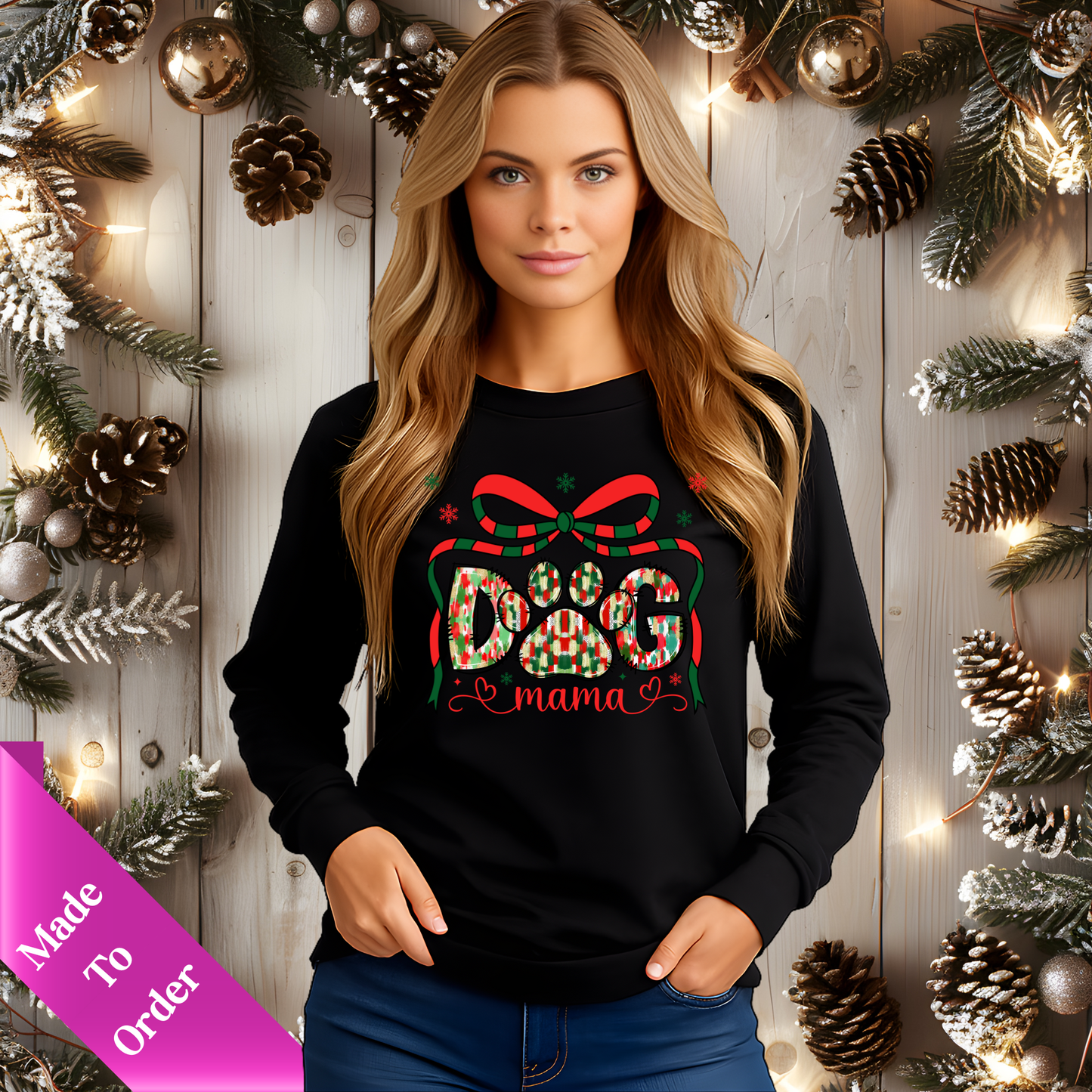 DOG MAMA-LONG SLEEVE SHIRT-ADULT UNISEX