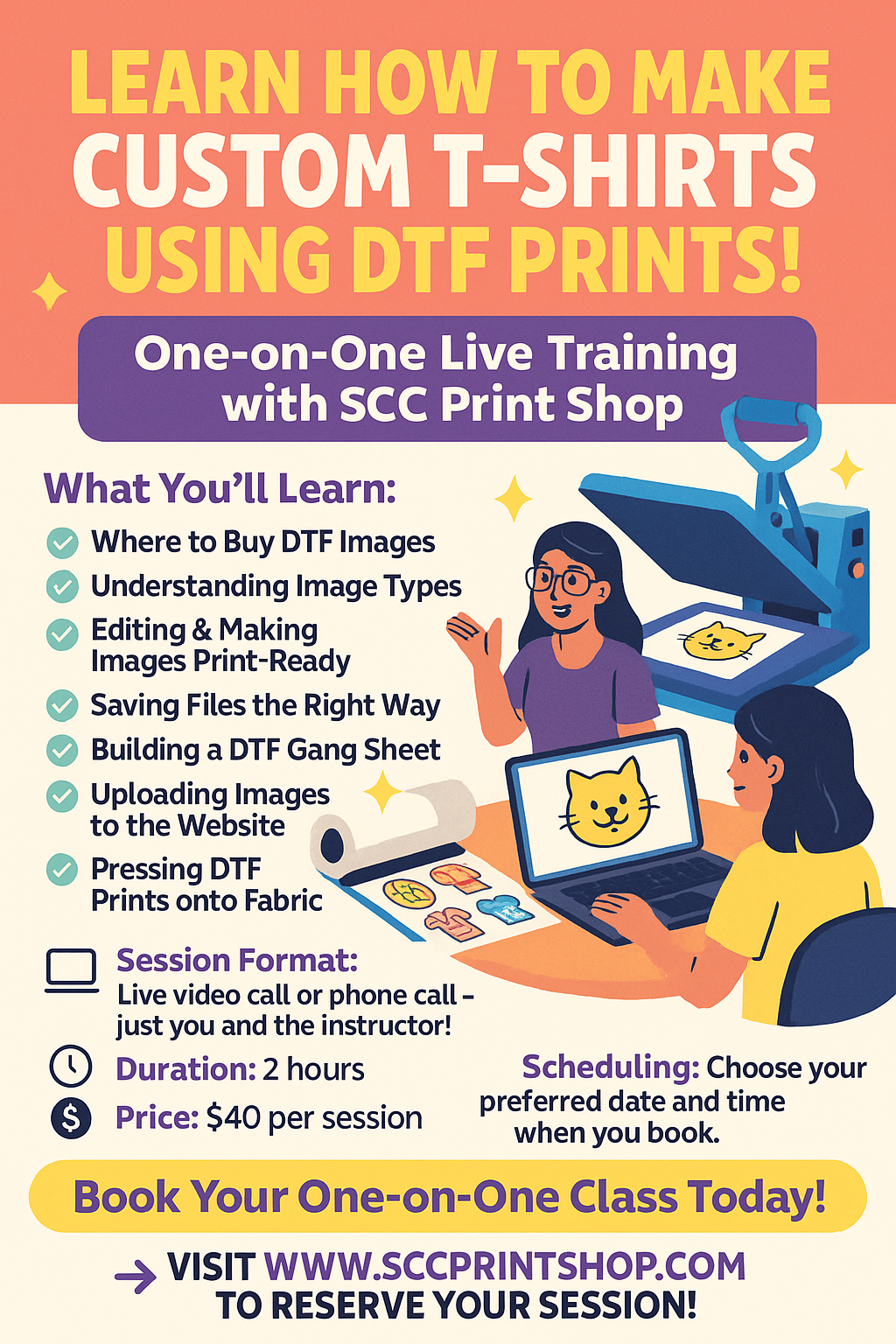 DTF 2 HR ONE-ON-ONE SESSION
