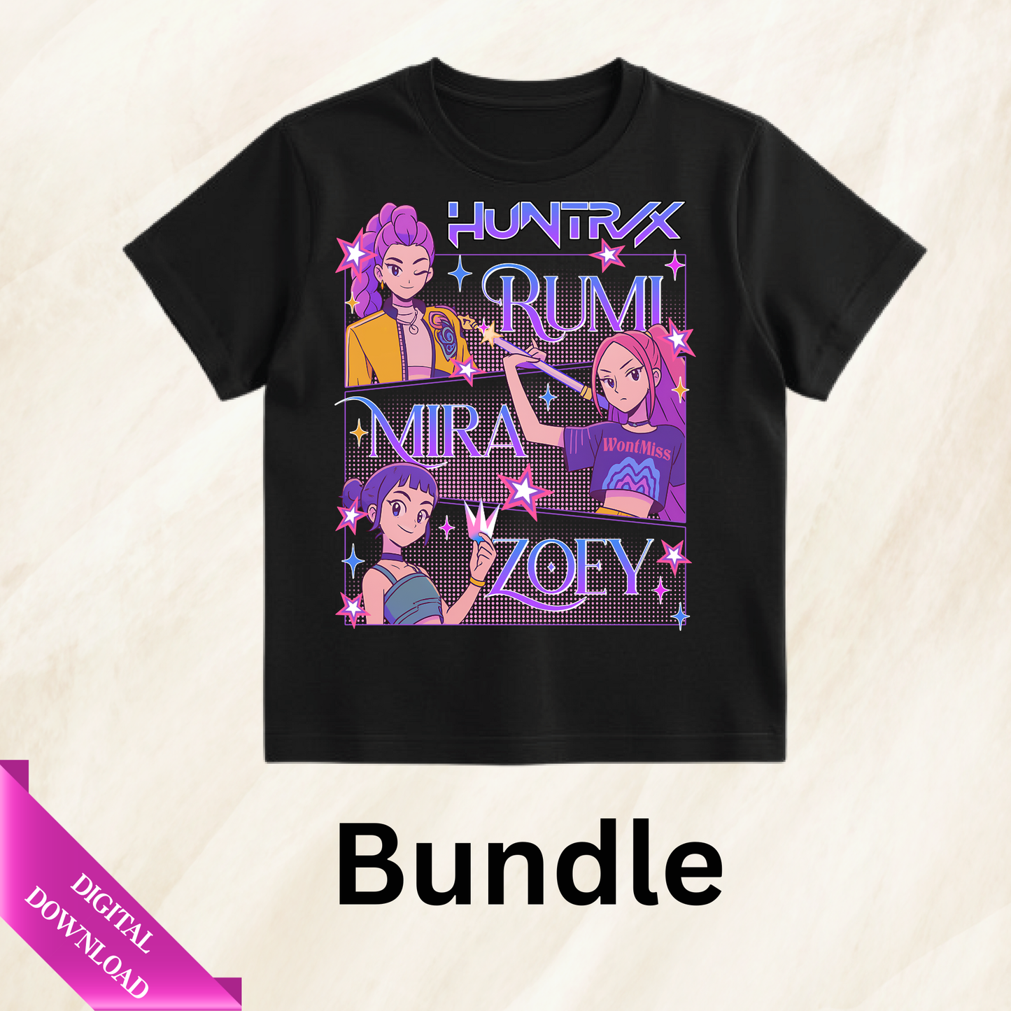 K POP DEMON HUNTERS-10 DESIGNS- PNG