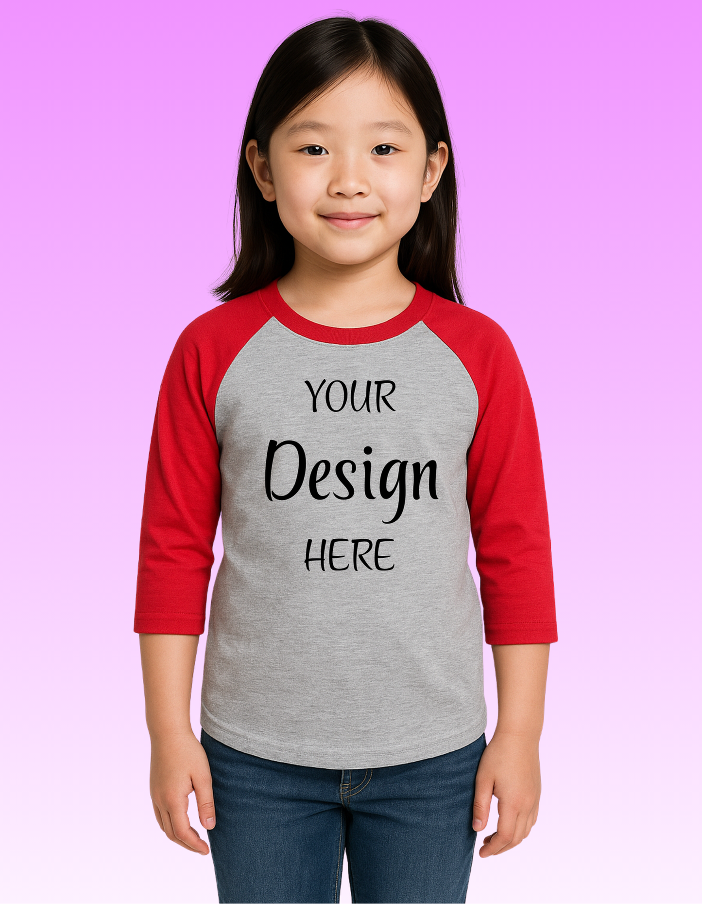CUSTOM BASEBALL-RAGLAN STYLE SHIRT-YOUTH