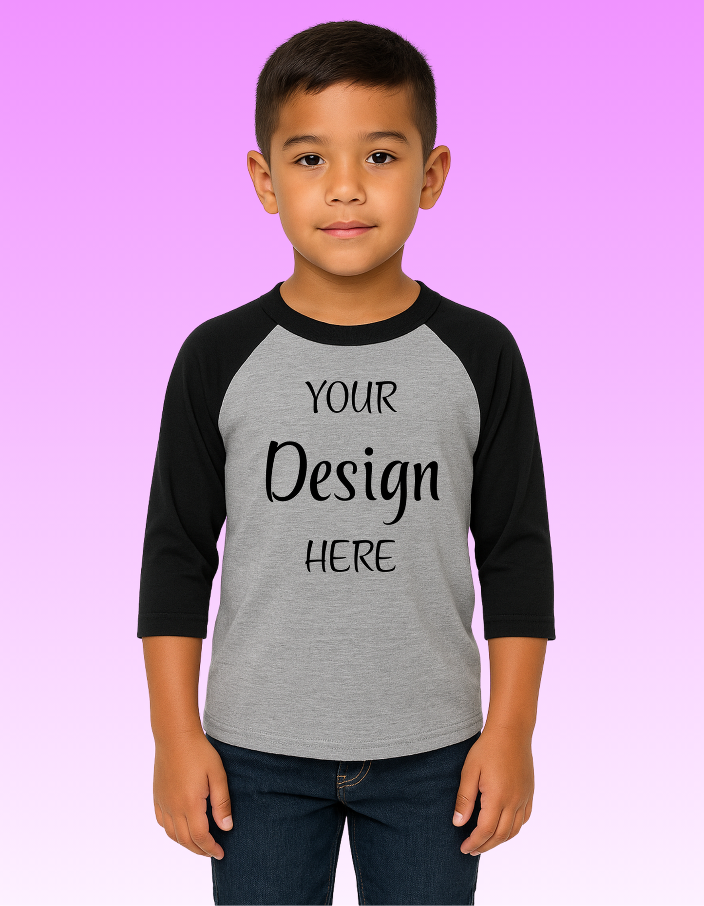 CUSTOM BASEBALL-RAGLAN STYLE SHIRT-YOUTH