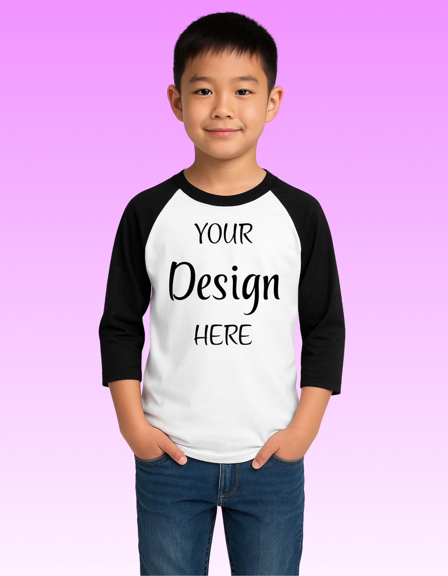 CUSTOM BASEBALL-RAGLAN STYLE SHIRT-YOUTH