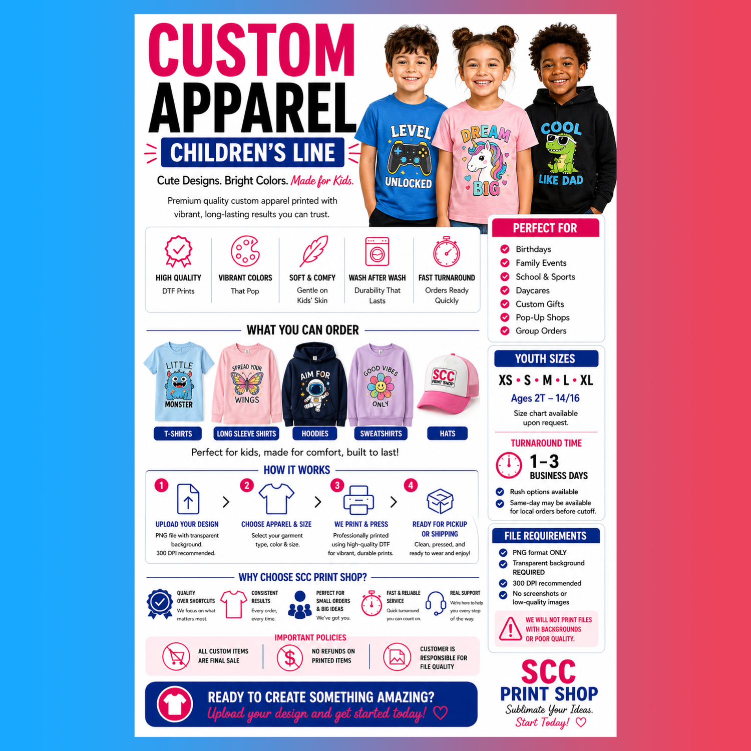 CHILDREN-CUSTOM APPAREL