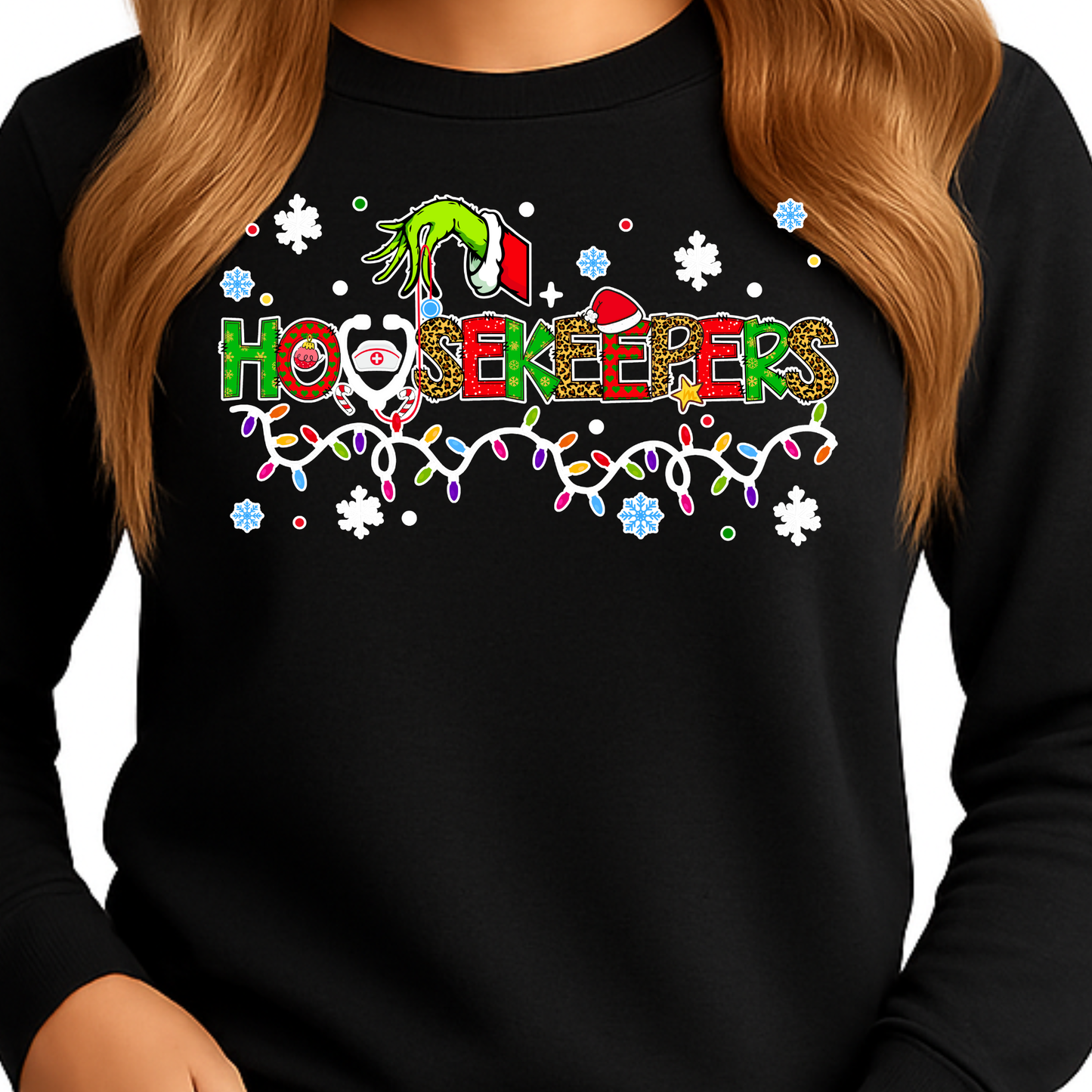 CHRISTMAS HEALTHCARE SPECIALTIES-LONG SLEEVE SHIRT-ADULT UNISEX
