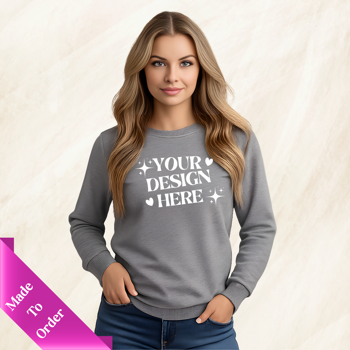 CUSTOM SWEATSHIRT-ADULT UNISEX