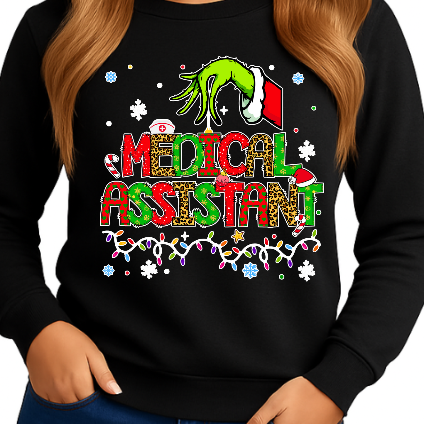 CHRISTMAS HEALTHCARE SPECIALTIES-LONG SLEEVE SHIRT-ADULT UNISEX