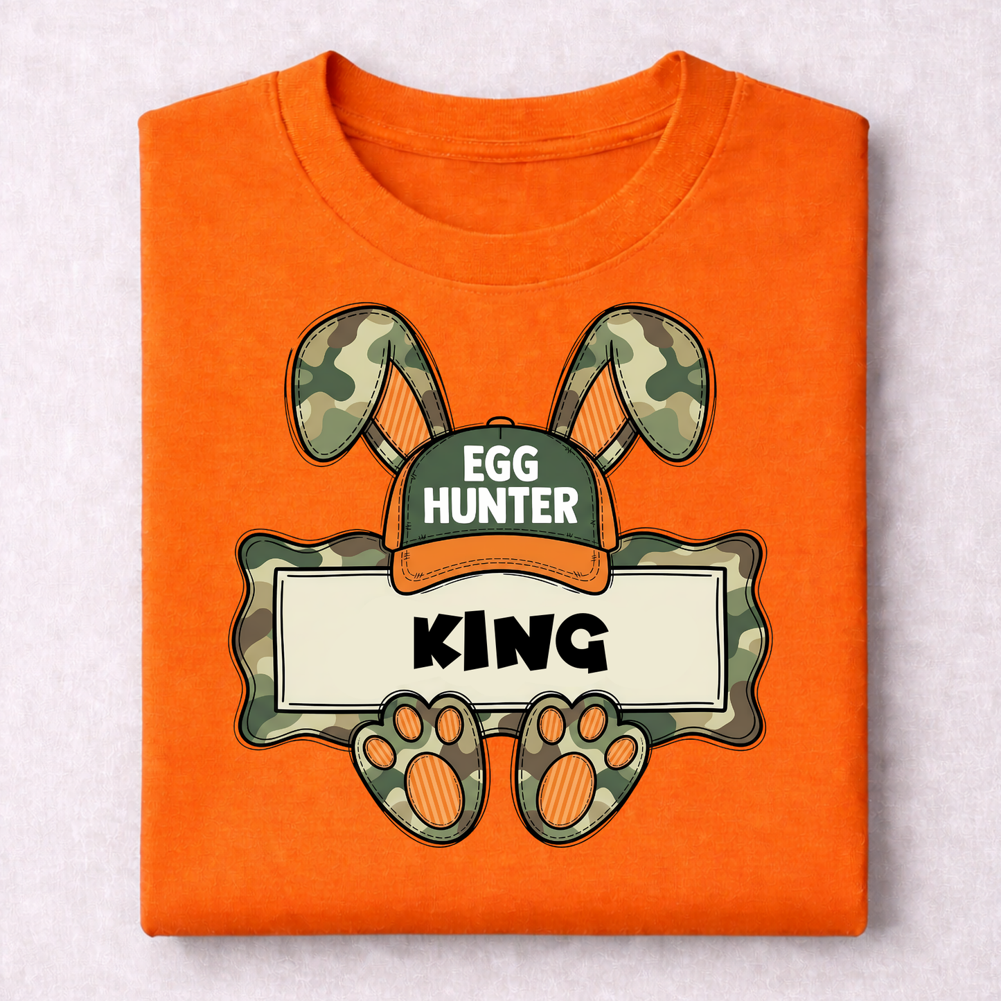 EASTER-CHILDREN-CAMO BUNNY EGG HUNTER CUSTOM NAME