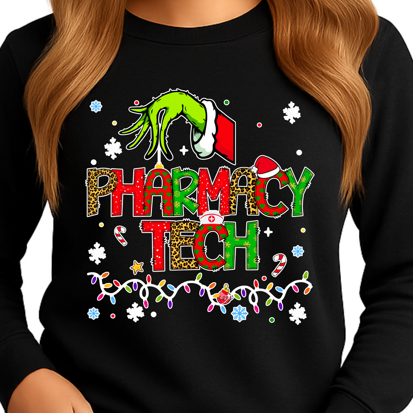 CHRISTMAS HEALTHCARE SPECIALTIES-LONG SLEEVE SHIRT-ADULT UNISEX