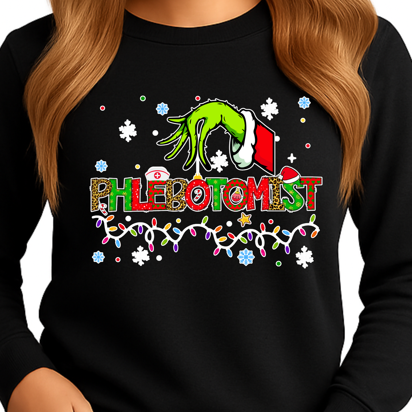 CHRISTMAS HEALTHCARE SPECIALTIES-LONG SLEEVE SHIRT-ADULT UNISEX