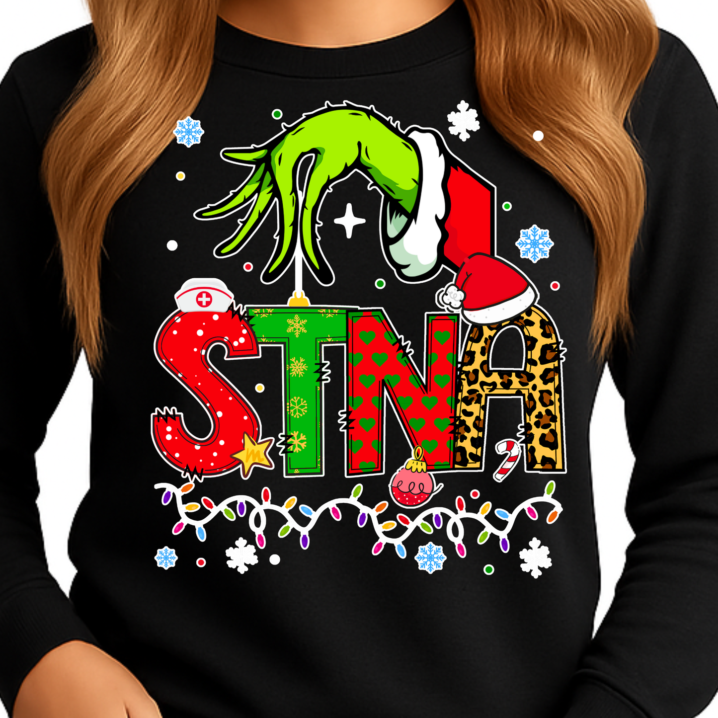CHRISTMAS HEALTHCARE SPECIALTIES-LONG SLEEVE SHIRT-ADULT UNISEX