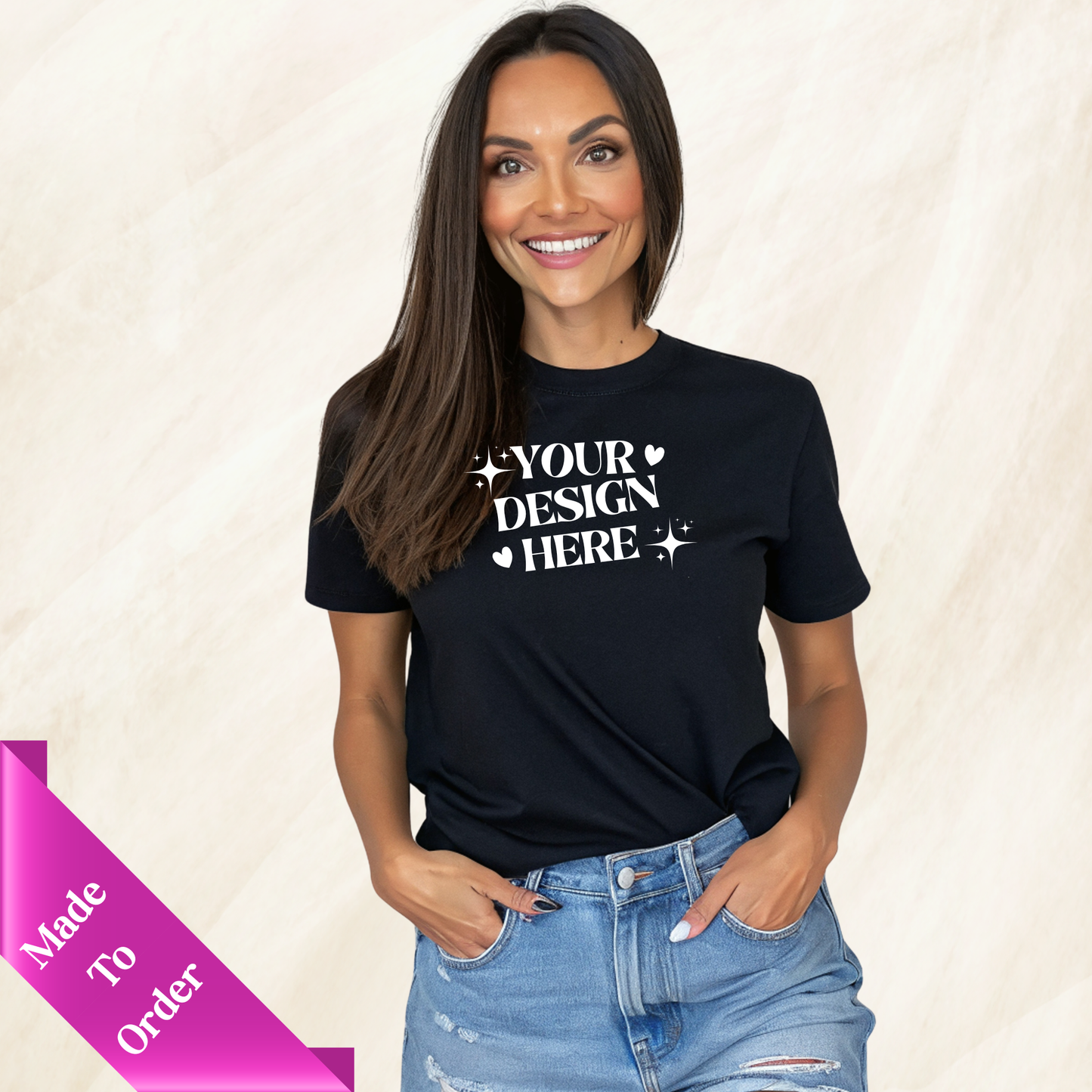 FRONT & BACK CUSTOM SHORT SLEEVE T-SHIRT -ADULT UNISEX