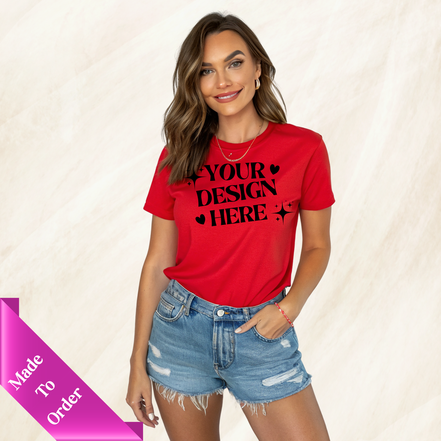 FRONT & BACK CUSTOM SHORT SLEEVE T-SHIRT -ADULT UNISEX