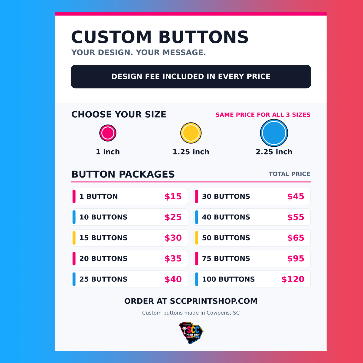 Custom Pinback Buttons For All Occasions