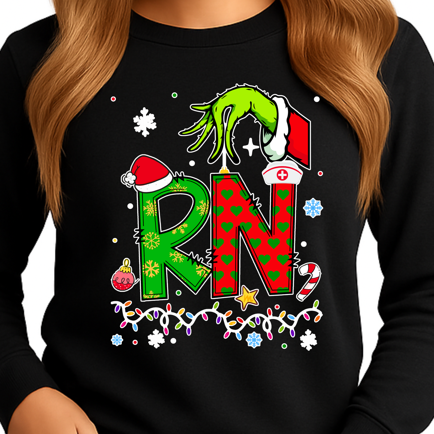 CHRISTMAS HEALTHCARE SPECIALTIES-LONG SLEEVE SHIRT-ADULT UNISEX