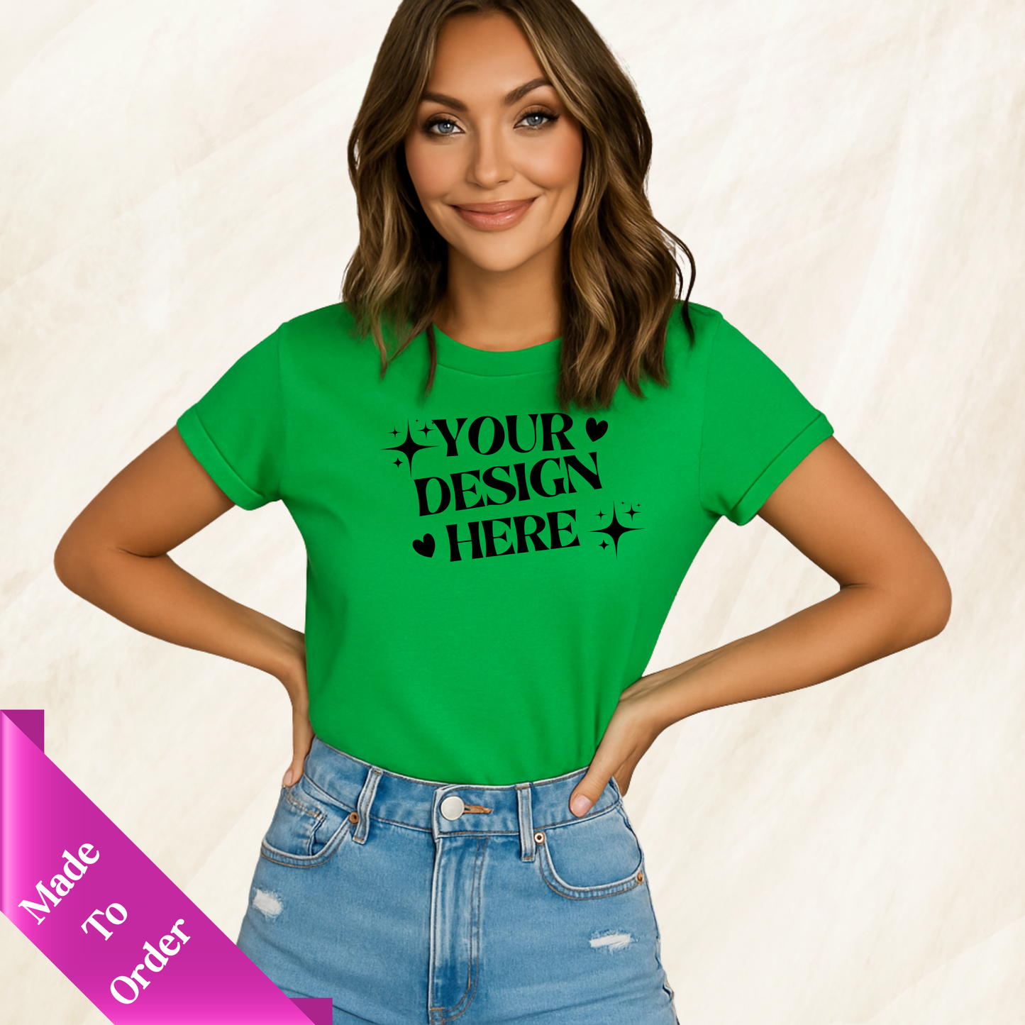 FRONT & BACK CUSTOM SHORT SLEEVE T-SHIRT -ADULT UNISEX
