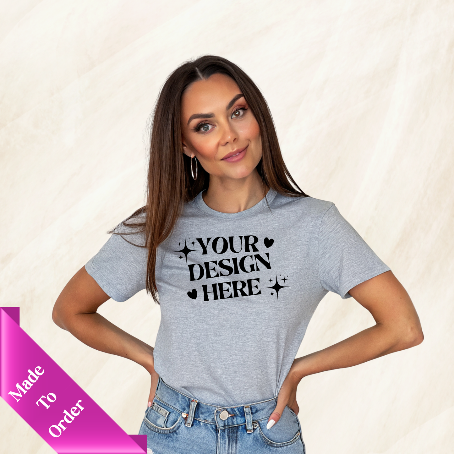 FRONT & BACK CUSTOM SHORT SLEEVE T-SHIRT -ADULT UNISEX
