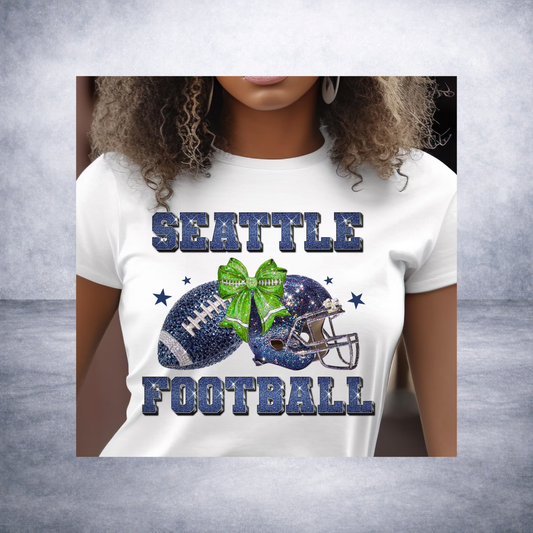 SEATTLE-RIBBON HELMET FOOTBALL