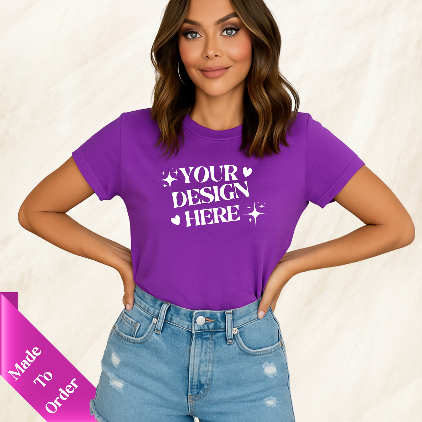 FRONT & BACK CUSTOM SHORT SLEEVE T-SHIRT -ADULT UNISEX