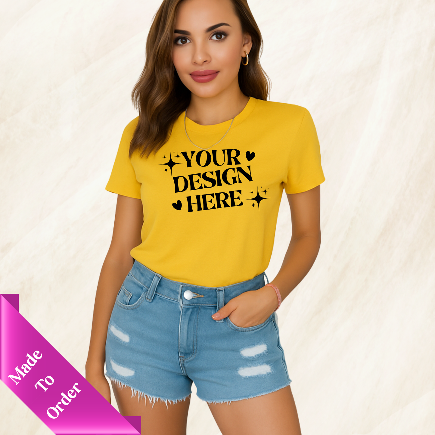 FRONT & BACK CUSTOM SHORT SLEEVE T-SHIRT -ADULT UNISEX