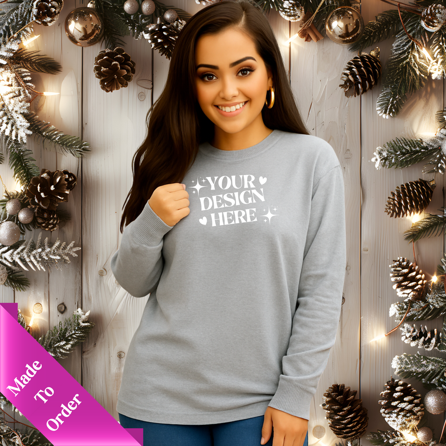 CUSTOM LONG SLEEVE SHIRT-ADULT UNISEX