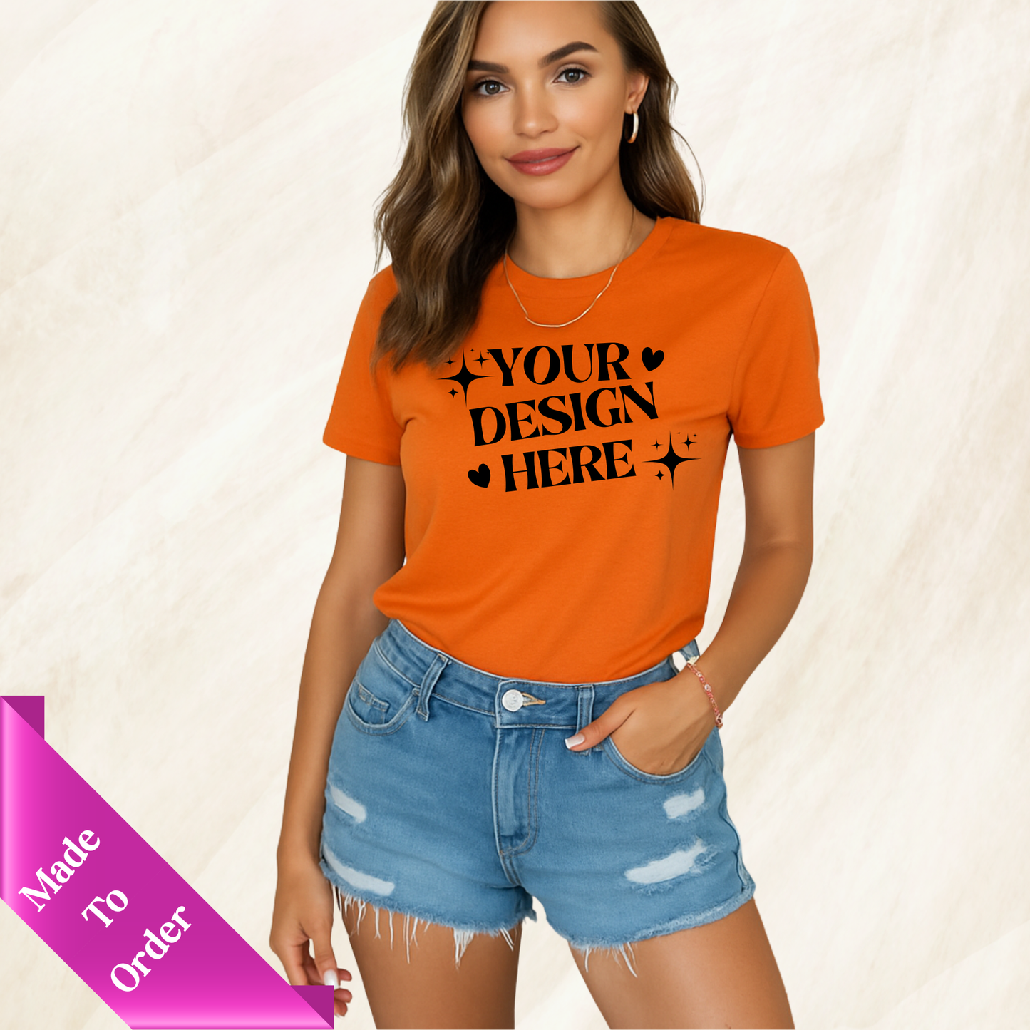 FRONT & BACK CUSTOM SHORT SLEEVE T-SHIRT -ADULT UNISEX