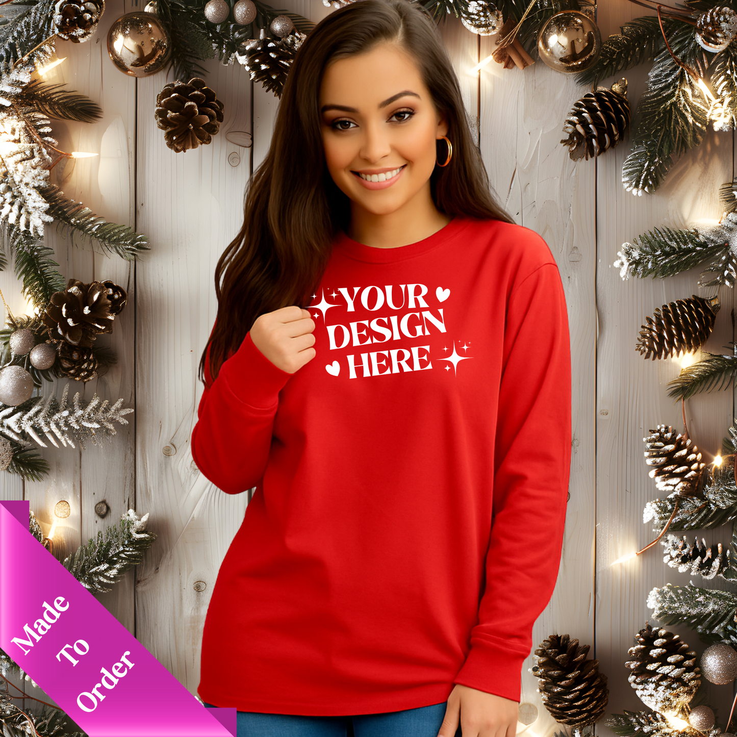 CUSTOM LONG SLEEVE SHIRT-ADULT UNISEX