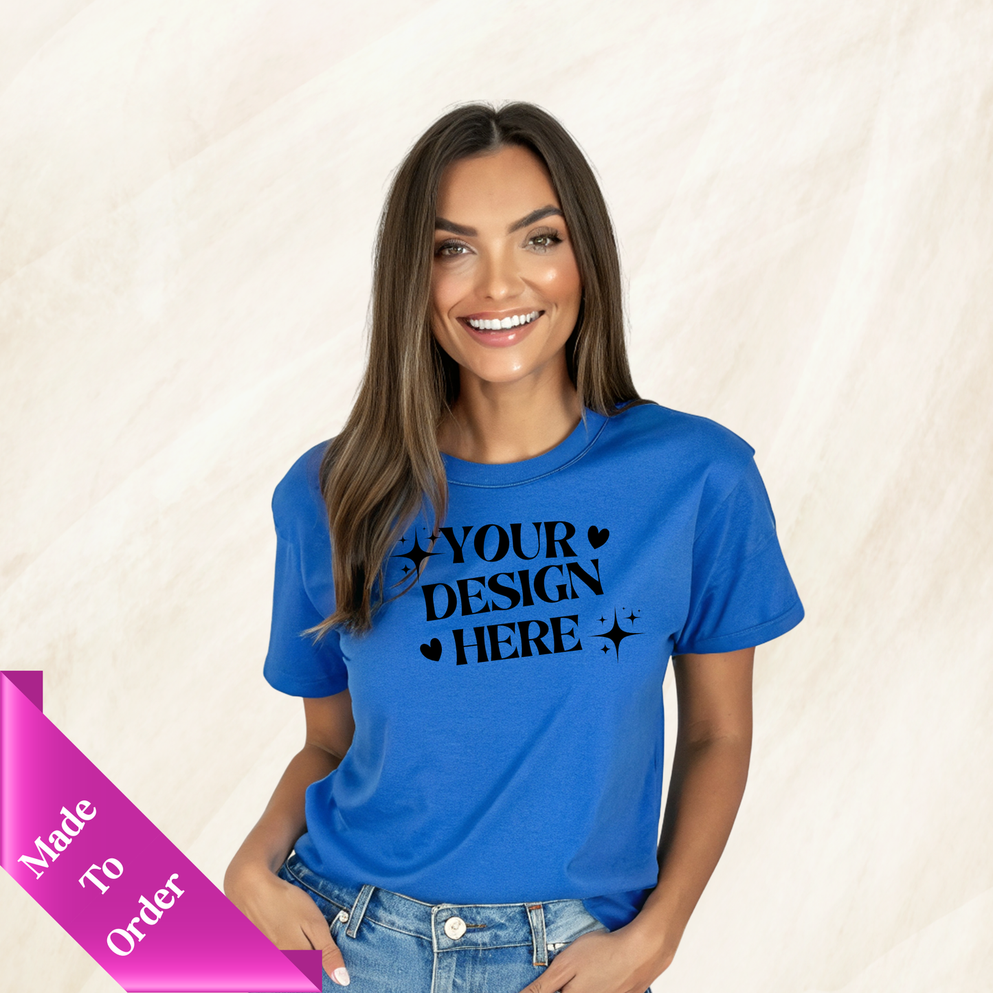 FRONT & BACK CUSTOM SHORT SLEEVE T-SHIRT -ADULT UNISEX