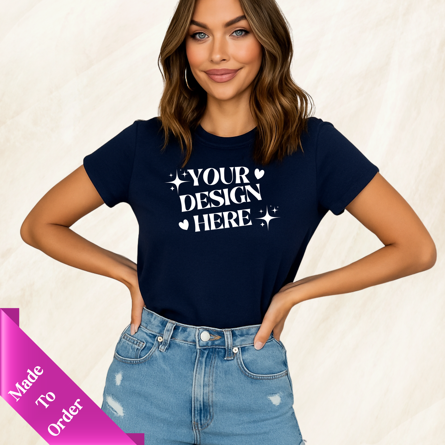 FRONT & BACK CUSTOM SHORT SLEEVE T-SHIRT -ADULT UNISEX