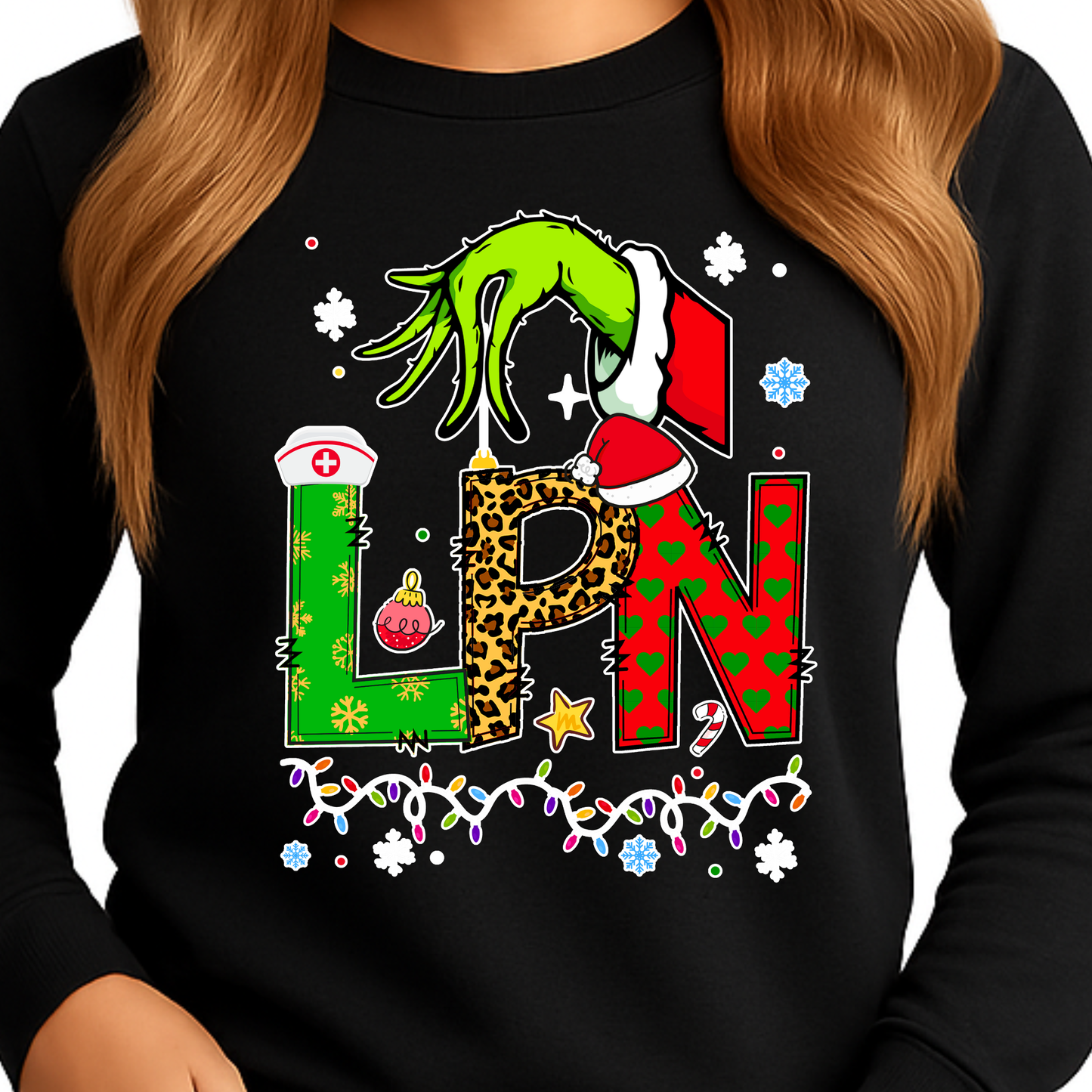 CHRISTMAS HEALTHCARE SPECIALTIES-LONG SLEEVE SHIRT-ADULT UNISEX