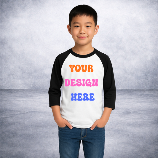 CUSTOM BASEBALL-RAGLAN STYLE SHIRT-YOUTH