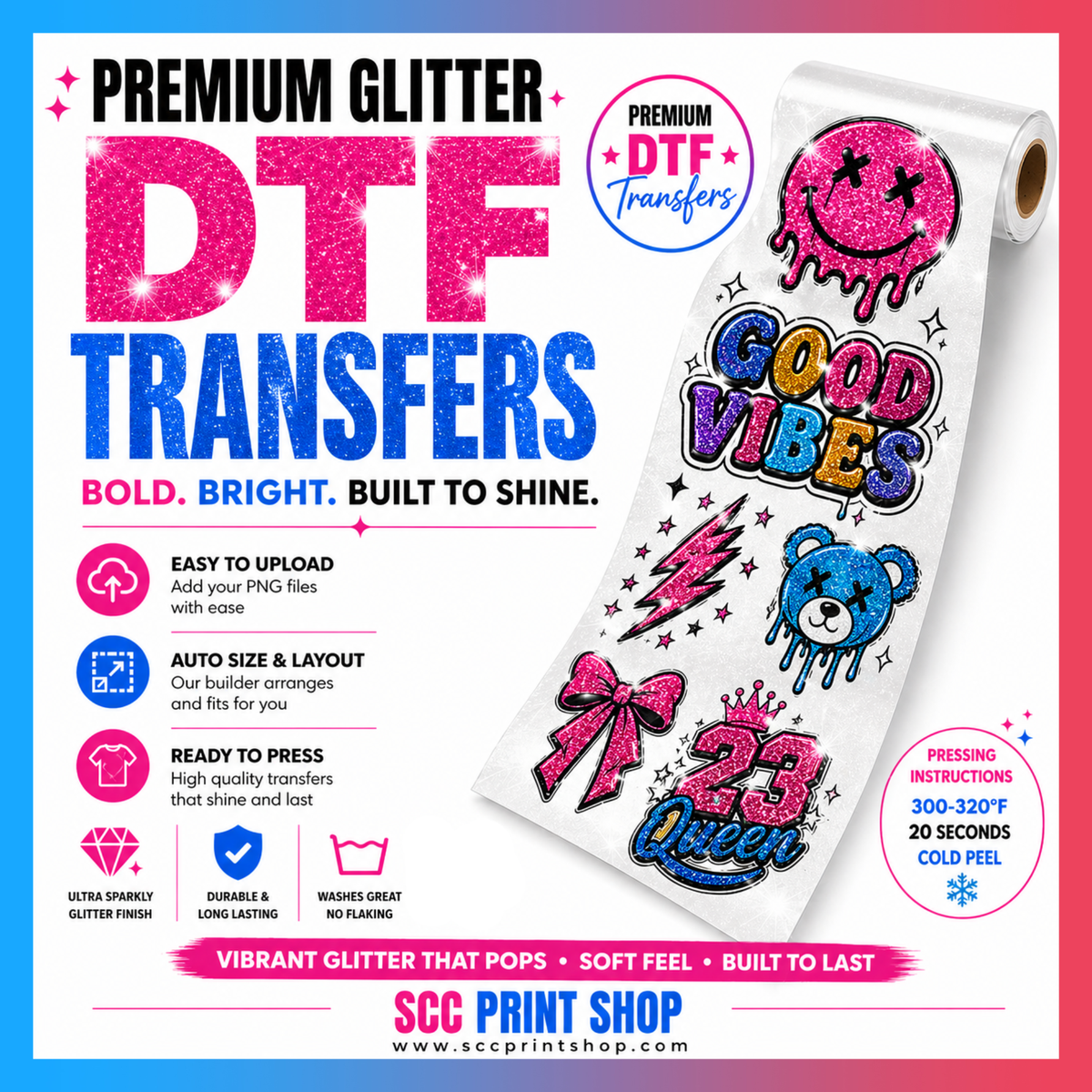 GLITTER DTF GANG SHEET AUTOBUILDER