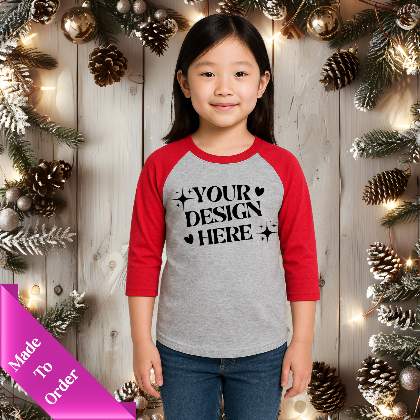 CUSTOM BASEBALL-RAGLAN STYLE SHIRT-YOUTH