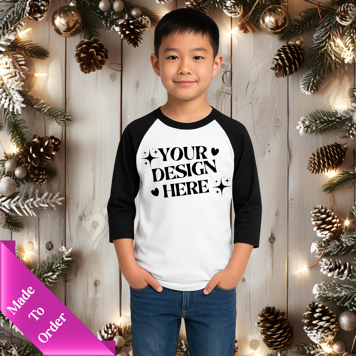 CUSTOM BASEBALL-RAGLAN STYLE SHIRT-YOUTH