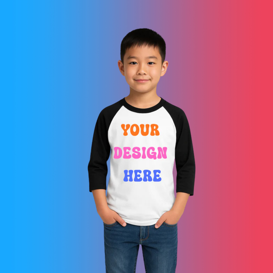 CUSTOM BASEBALL-RAGLAN STYLE SHIRT-YOUTH