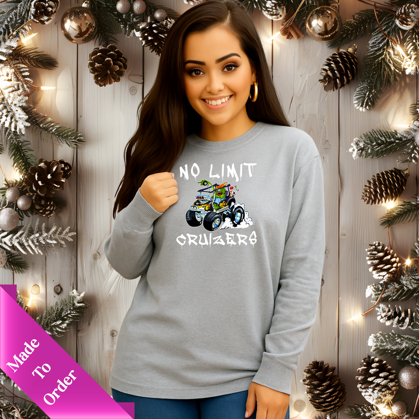 NO LIMIT CRUIZERS LONG SLEEVE SHIRT-ADULT UNISEX