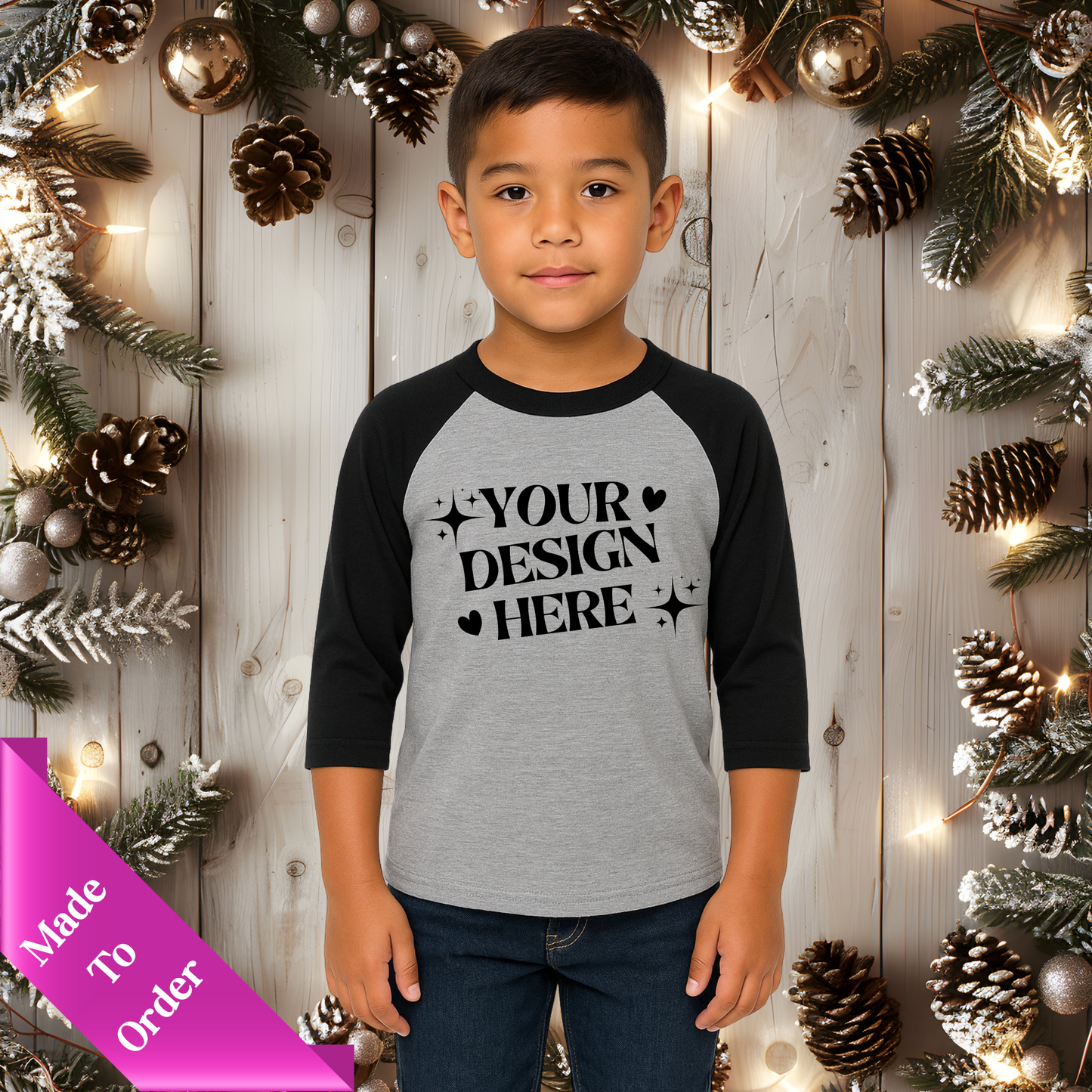 CUSTOM BASEBALL-RAGLAN STYLE SHIRT-YOUTH