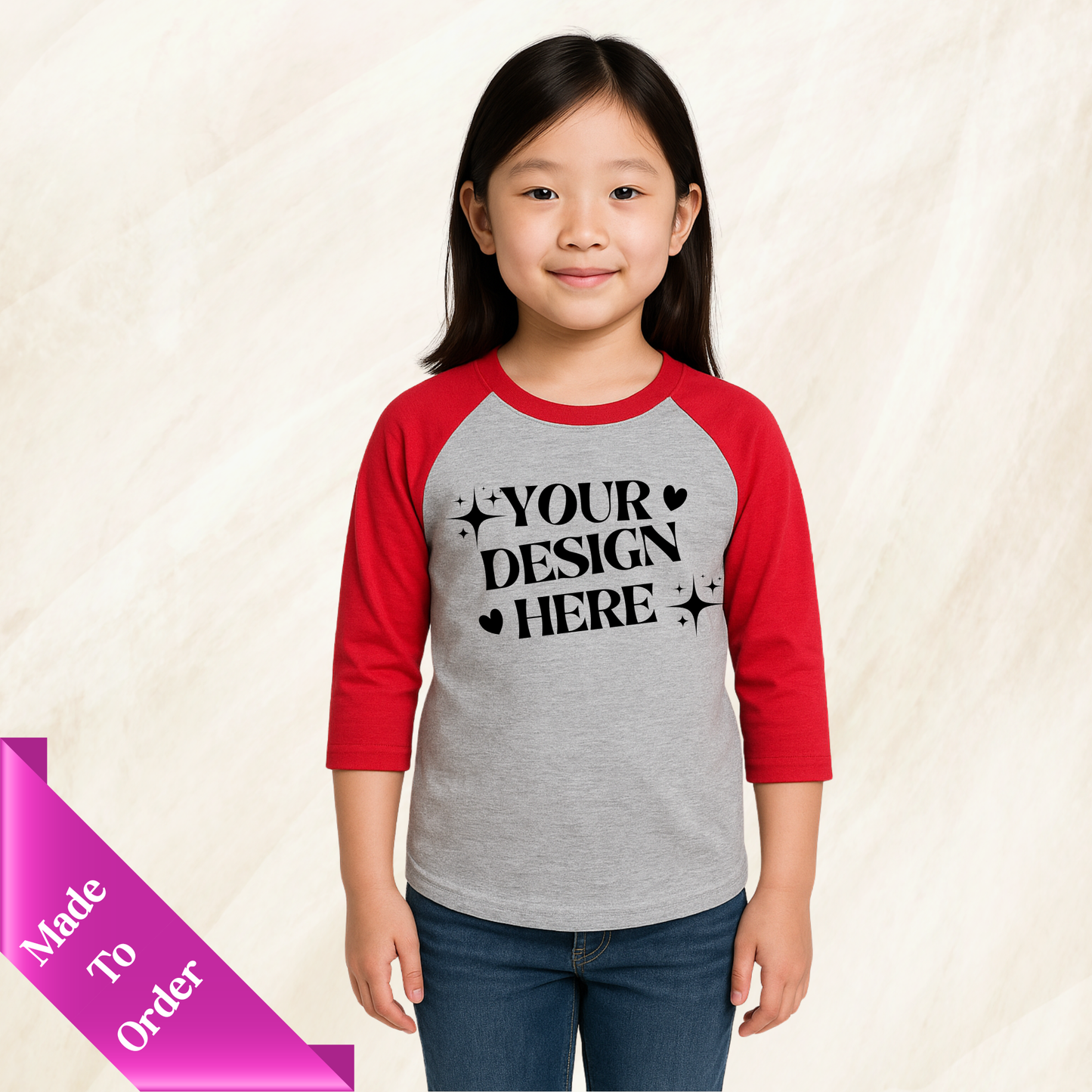 CUSTOM BASEBALL-RAGLAN STYLE SHIRT-YOUTH