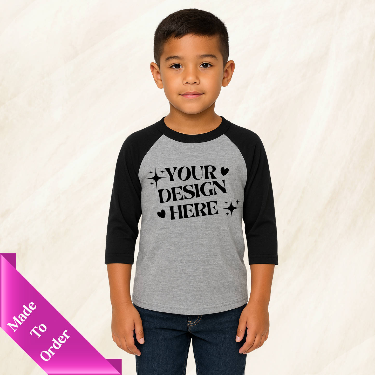 CUSTOM BASEBALL-RAGLAN STYLE SHIRT-YOUTH