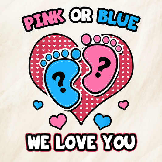PINK OR BLUE-BABY/GENDER REVEAL- PNG BUNDLE