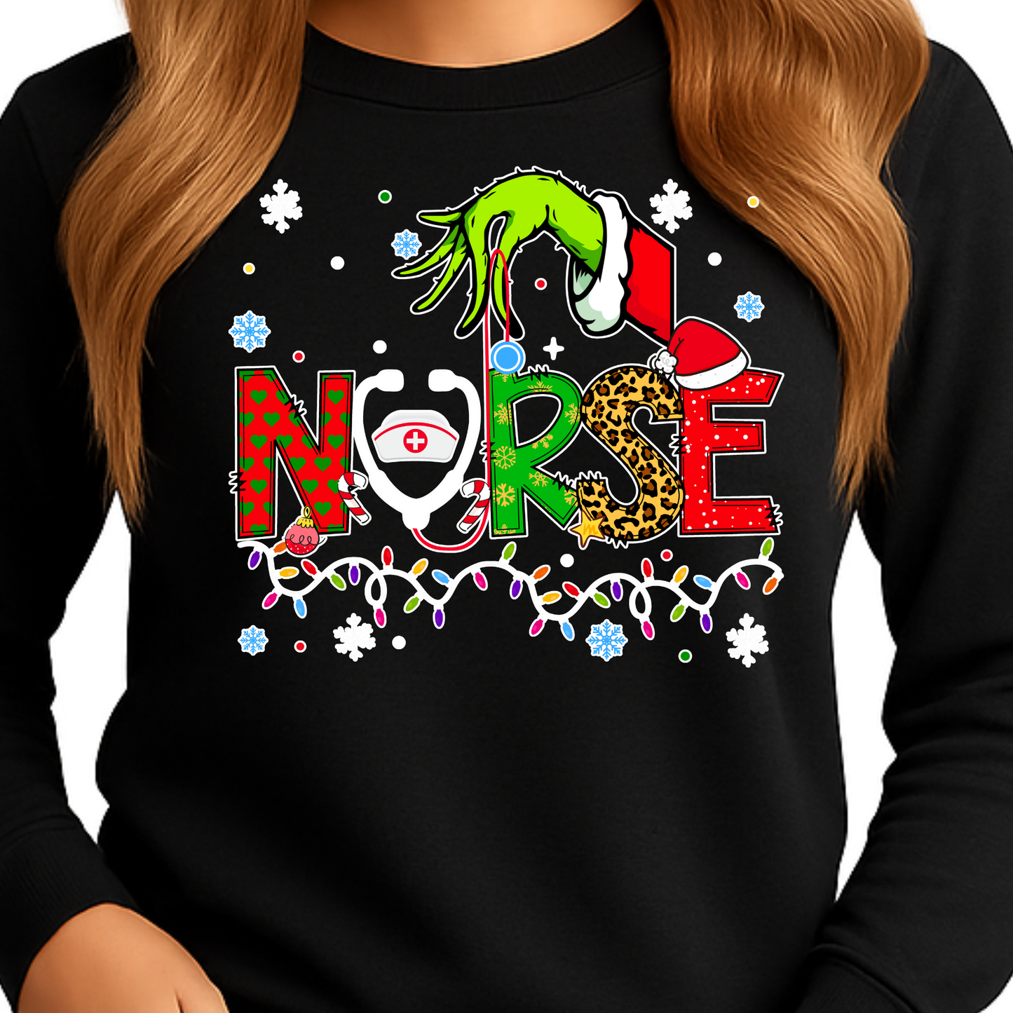 CHRISTMAS HEALTHCARE SPECIALTIES-LONG SLEEVE SHIRT-ADULT UNISEX