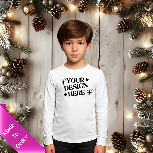 CUSTOM CHILDREN APPAREL-LONG SLEEVE SHIRTS-SWEATSHIRTS & HOODIES