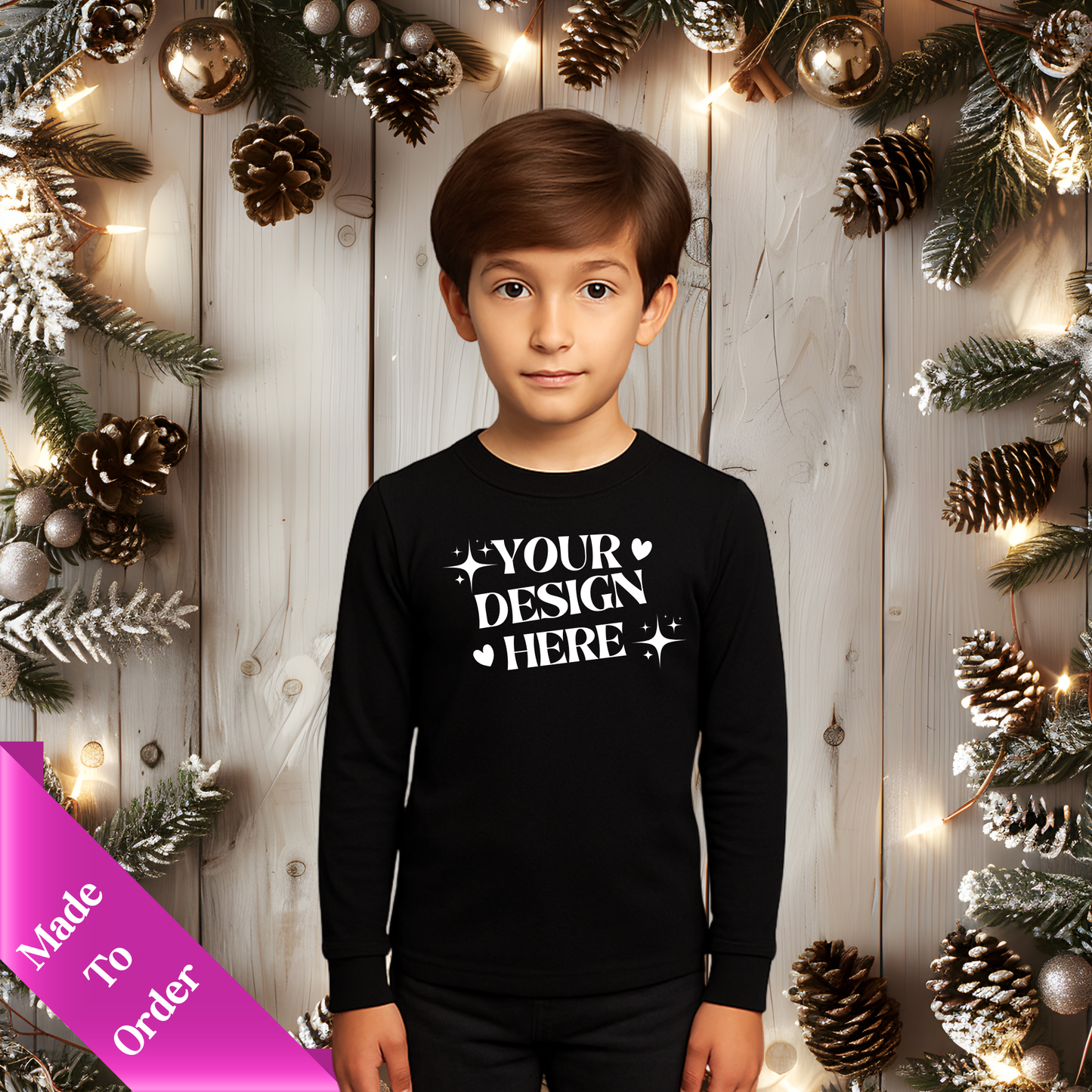 CUSTOM CHILDREN APPAREL-LONG SLEEVE SHIRTS-SWEATSHIRTS & HOODIES