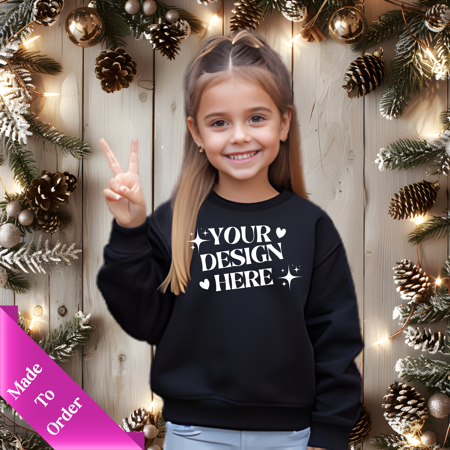 CUSTOM CHILDREN APPAREL-LONG SLEEVE SHIRTS-SWEATSHIRTS & HOODIES