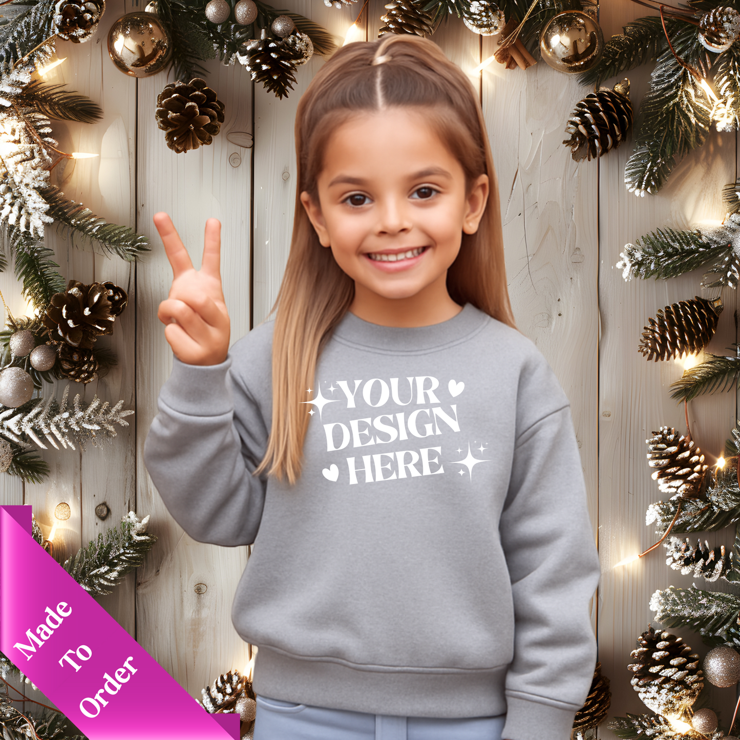CUSTOM CHILDREN APPAREL-LONG SLEEVE SHIRTS-SWEATSHIRTS & HOODIES