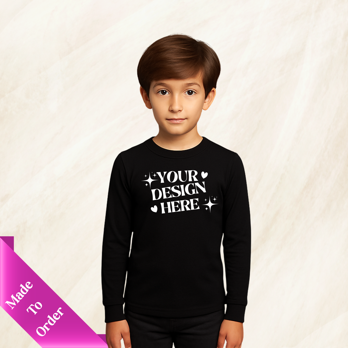 CUSTOM CHILDREN APPAREL-LONG SLEEVE SHIRTS-SWEATSHIRTS & HOODIES